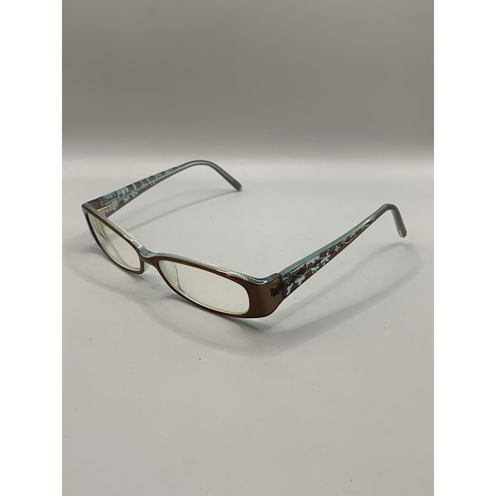 Adensco Eyeglasses Aliyah 0DB9 52-14-130 Brown Blue Transparent Frame Only